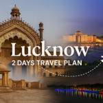 Lucknow Travel Plan — Rumi Darwaza, Ambedkar Park और Gomti Riverfront के बैकग्राउंड के साथ 2 दिन की यात्रा गाइड की फीचर इमेज